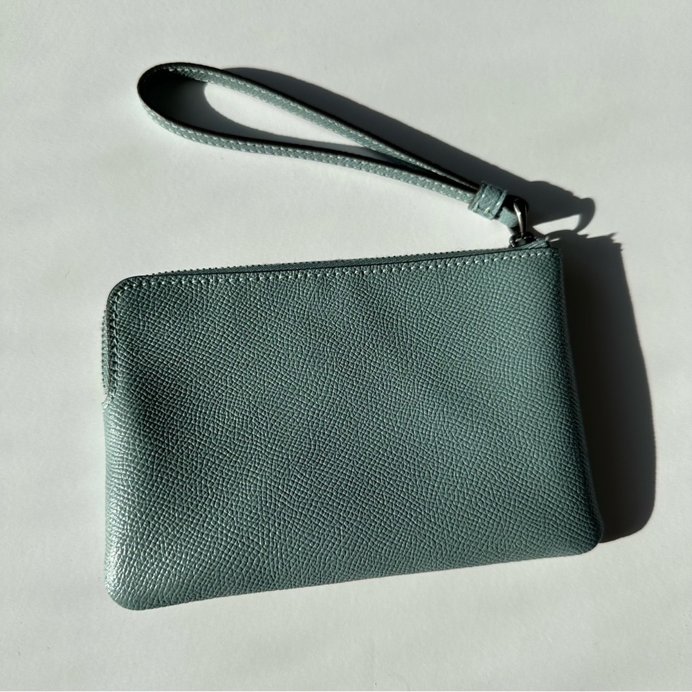 Coach Light Blue Wristlet Small - Picture 2 of 3